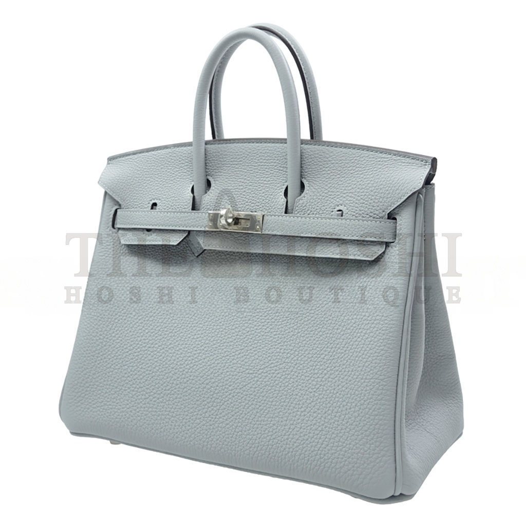 H**me5 BIRKIN 25 TOGO LEATHER HAZE BLUE SILVER BUCKLE BAG BK258UTGSS (25*20*13cm) Master Quality